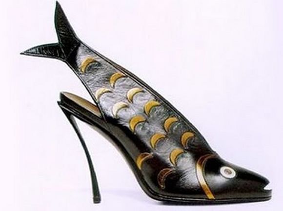 fish looking high heel